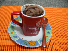 Bolo de caneca de micro-ondas