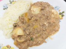 Estrogonofe de carne moída