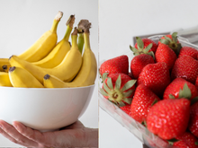 Morangos ou bananas: qual fruta é melhor para controlar o açúcar no sangue e fornecer energia?