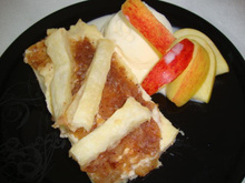 Torta folhada de maçã