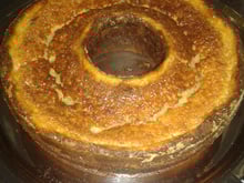 Bolo creme de fubá com ricota