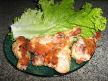 Frango empanado assado