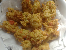 Bolinho de arroz com frango