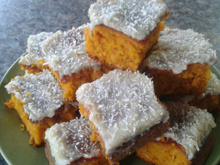 Bolo de abóbora com gengibre