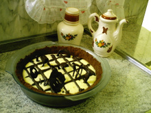 Torta gelada de maracujá