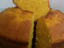 Bolo de cenoura com laranja