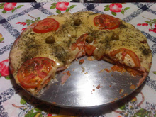 Pizza de pão de fôrma