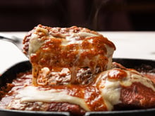 Bife à parmegiana de forno
