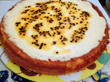 Bolo mousse de maracujá