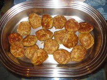 Bolinho de batata com alho poró