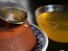 Calda de bolo de laranja com cachaça