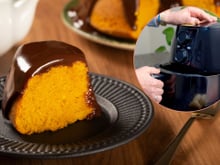 Eu só tinha uma airfryer e um sonho: como eu fiz o melhor bolo de cenoura da vida sem usar forno!