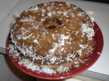 Bolo de chocolate com coco