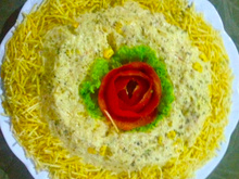 Mousse de frango com abacaxi