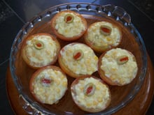 Tomate recheado com milho
