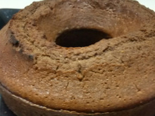 Bolo de aveia com chocolate