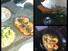 Risoto de pescada ao alho poró