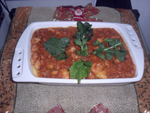 Frango com polenta mole