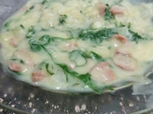 Caldo verde com couve e calabresa