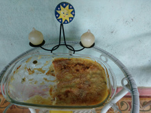 Torta de batata com bacalhau