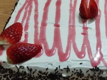 Bolo de aniversário da Luzia
