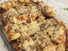 Alcatra suína ao barbecue com batatas rústicas