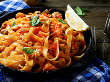 Macarrão com frutos do mar