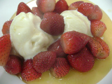 Frutas flambadas do La Forneria