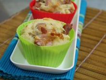 Muffin de queijo e bacon