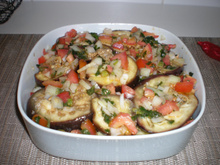 Berinjela ao vinagrete deliciosa