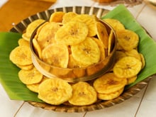 Chips de banana fit na airfryer