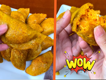 Pastel assado com massa de abóbora e recheio de frango: receita fit ainda leva aveia para dar o ponto no preparo