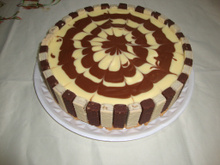 Torta de chocolate branco