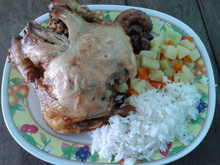 Frango assado (igual da padaria)