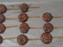 Pirulito de bolacha maria