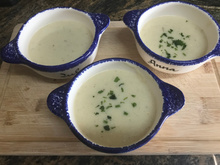 Sopa cremosa de couve-flor