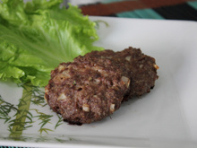 Carne de hambúrguer rústica