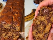 Bolo de banana com chocolate: receita prática para o lanche da tarde parece de cafeteria e fica extremamente fofinho