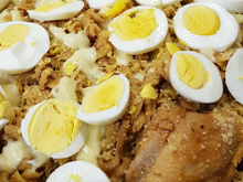 Macarrão com frango na pressão