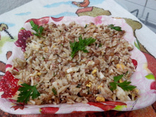 Arroz com lentilha