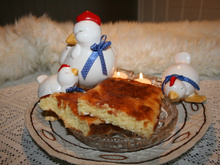 Bolo dourado sobremesa