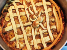 Torta de banana com massa podre