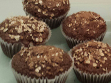 Muffins de aveia, canela e maçã