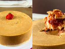 Essa cheesecake invertida vai deixar todo mundo com água na boca: camada crocante de biscoito e recheio muito cremoso
