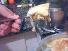 Torta de frango especial de liquidificador