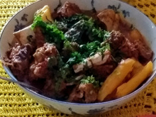 Costela com mandioca simples
