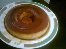 Pudim de leite condensado com coco