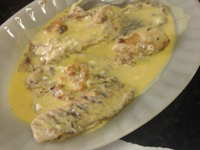 Filé de peixe ao molho de maracujá