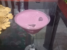 Batida de suco em pó