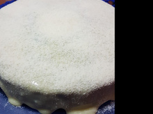 Bolo vulcão leite em pó com creme de avelã